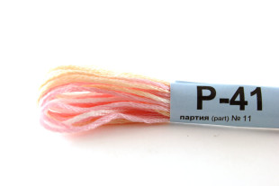 Мулине меланж Р-41 бл.розовый-молочный-персиковый