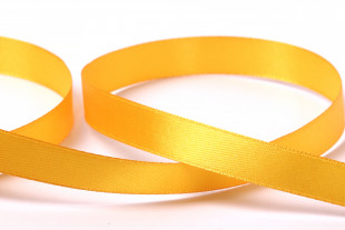Лента атласная 12 мм ( 1/2 ") "Gamma" №120 т-желтый 33 метра
