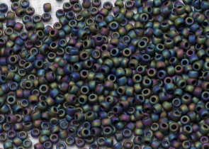 Бисер Япония круглый 15/0 10 г 0086F радужный ирис, матовый металлизированный
