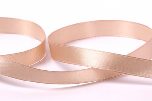 Лента атласная 12 мм ( 1/2 ") "Gamma" №022 бежевый 33 метра