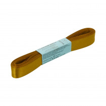 Лента атласная 12 мм ( 1/2 ") "Gamma" ФАСОВКА 5.4 м №121 св.охра