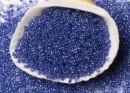 Бисер Япония MIYUKI Seed Beads 15/0 5г 1827 аква блестящий игристый фиолетовая линия внутри