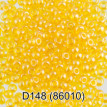 Бисер Чехия " GAMMA" круглый 4 10/ 0 2. 3 мм 5 г 1- й сорт D148 желтый ( 86010 ) 