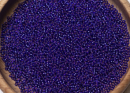 Бисер Япония MIYUKI Seed Beads 15/0 5г 1427 окрашенный тёмно-фиолетовый серебряная линия внутри